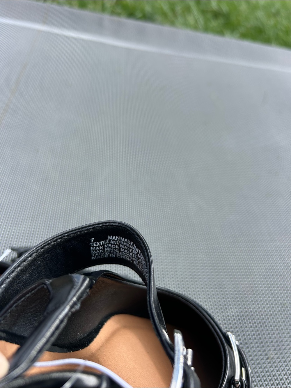 Size 7 Peyton Double Buckle black Slingback Flats by wild fable alt alternative - Picture 7 of 10